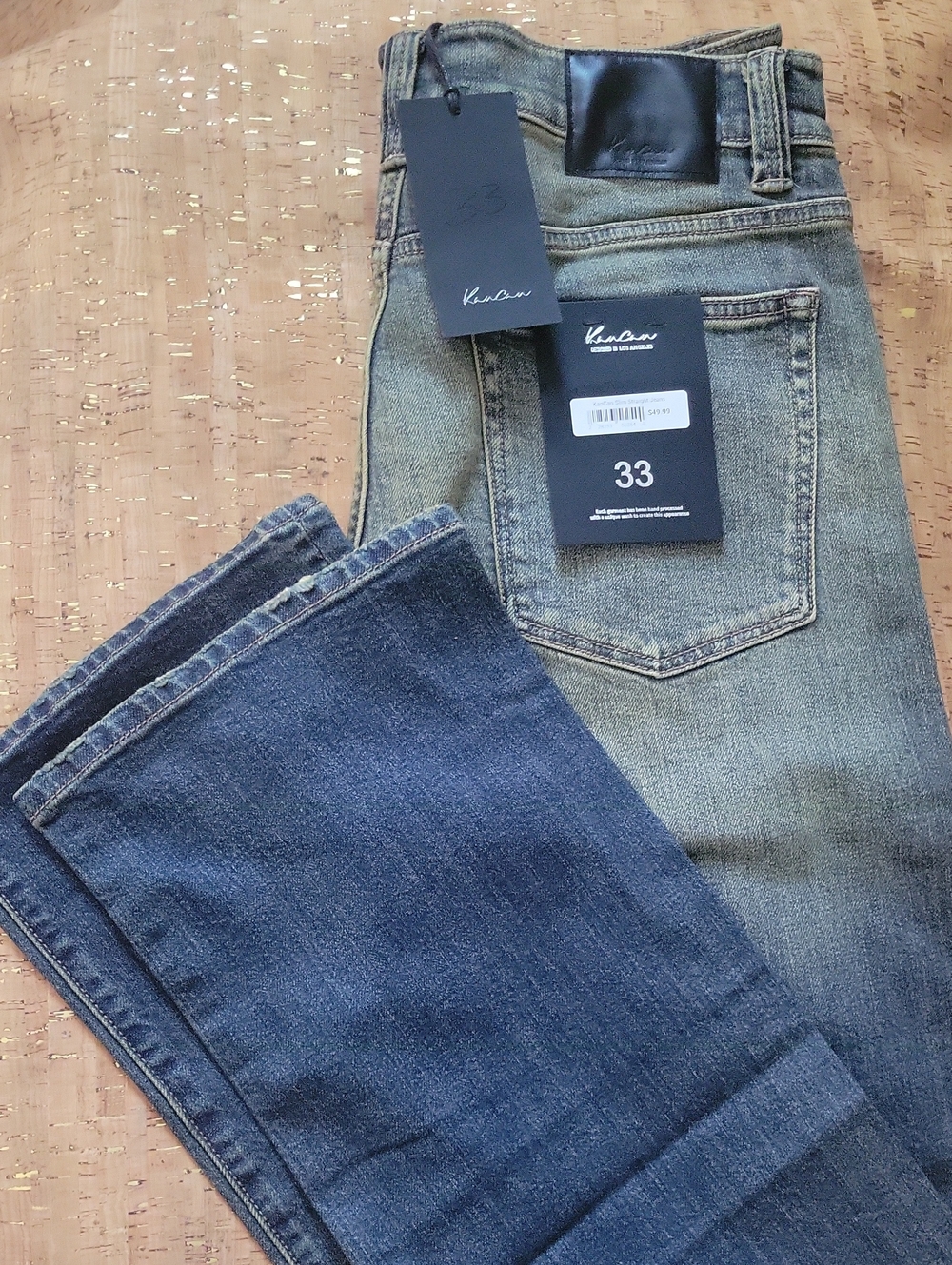 KanCan Two-Tone Blue Men’s Bootcut Jeans